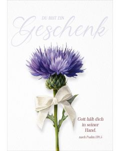 Faltkarte Du bist ein Geschenk