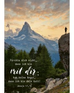Faltkarte Fürchte dich nicht, denn ich (Berg)