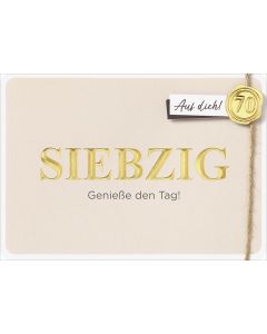 Faltkarte 70. Geburtstag