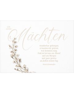 Faltkarte Trauer Dietrich Bonhoeffer