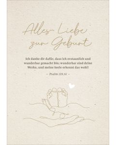 Faltkarte Geburt