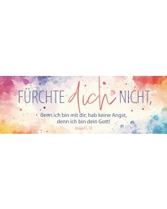 Lesezeichen 10 Ex. Fürchte dich nicht (Bunte Farben)