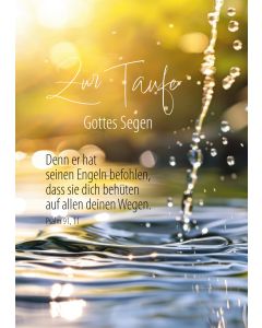 Faltkarte Zur Taufe Gottes Segen 1 Ex