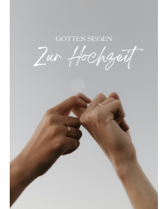 Faltkarte Gottes Segen zur Hochzeit 1 Ex