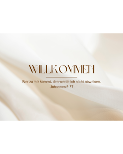 Postkarte Willkommen