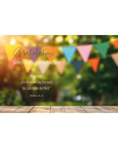 Faltkarte Gratulation - Gottes Segen zum Geburtstag 1 Ex