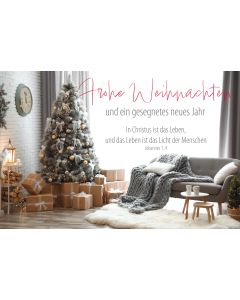 Faltkarte Frohe Weihnachten und ein gesegnetes neues Jahr 1 Ex