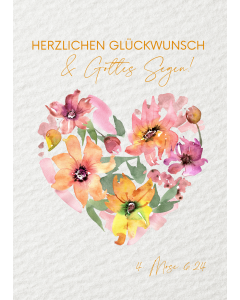 Postkarten Herzlichen Glückwunsch & Gottes Segen