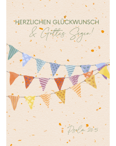 Postkarten Herzlichen Glückwunsch & Gottes Segen
