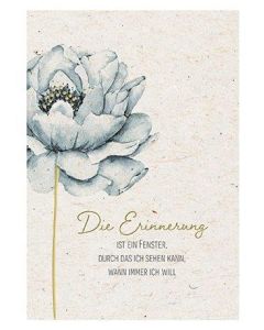 Faltkarte Die Erinnerung ist ein Fenster,