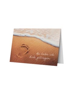 ... da habe ich dich getragen - aus Spuren im Sand