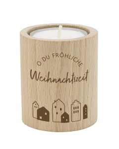 Teelichthalter O du fröhliche Weihnachtszeit