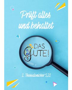 Postkarte 'Prüft alles und behaltet das Gute!