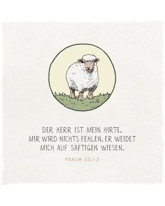 Holzschild Der Herr ist mein Hirte