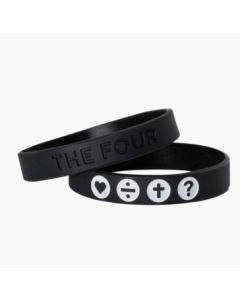 THE FOUR Armband schwarz 21 cm