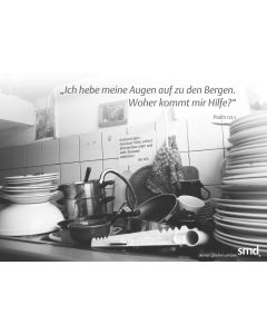 POSTKARTE ICH HEBE MEINE AUG