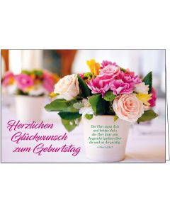 Faltkarte Geburtstag 'Blumenstrauß' '