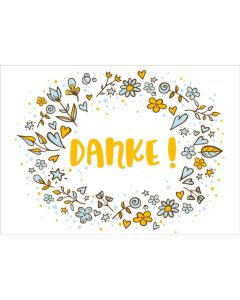 Faltkarte 'Danke!'