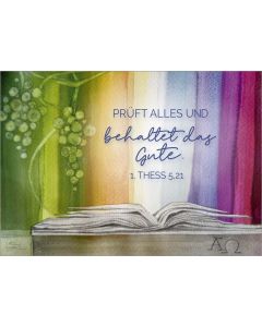 Poster A3 'Prüft alles und behaltet das Gute.