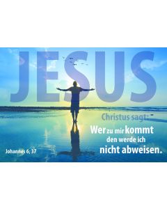 Poster A3 'Jesus Christus sagt: Wer zu mir kommt, den werde