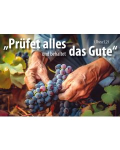 Poster A3 'Prüfet alles und behaltet das Gute' 1. Thessaloni