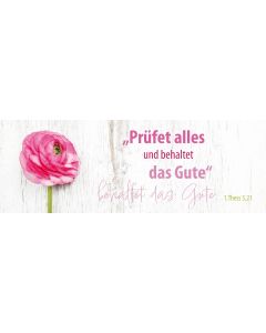 Lesezeichen 10 Ex. 'Prüfet alles und behaltet das Gute'