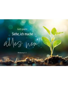 Postkarte 10 Ex. 'Gott spricht: Siehe, ich mache alles neu.'