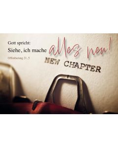Poster A3 laminiert 'Gott spricht: Siehe, ich mache alles