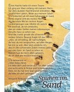Postkarte Spuren im Sand (12 Ex.)
